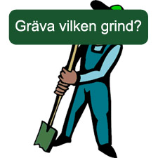 Vilken grind att gräva