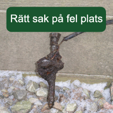 Rätt isolator på fel plats